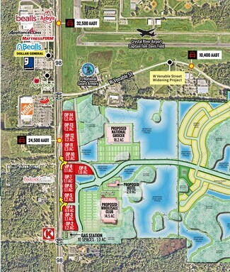 Plus de détails pour N US Hwy 98 & Penn Drive, Crystal River, FL - Terrain à louer