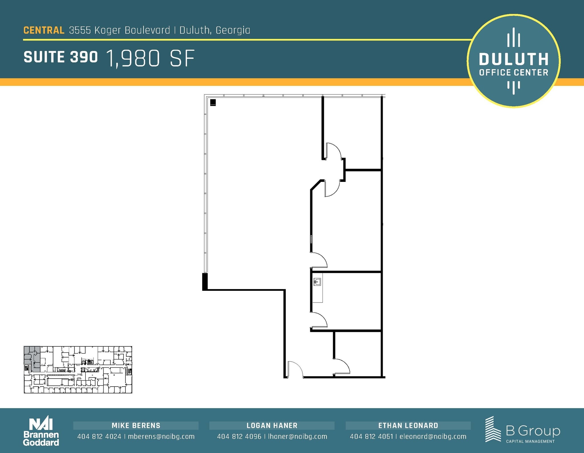 3505 Koger Blvd, Duluth, GA for lease Floor Plan- Image 1 of 1