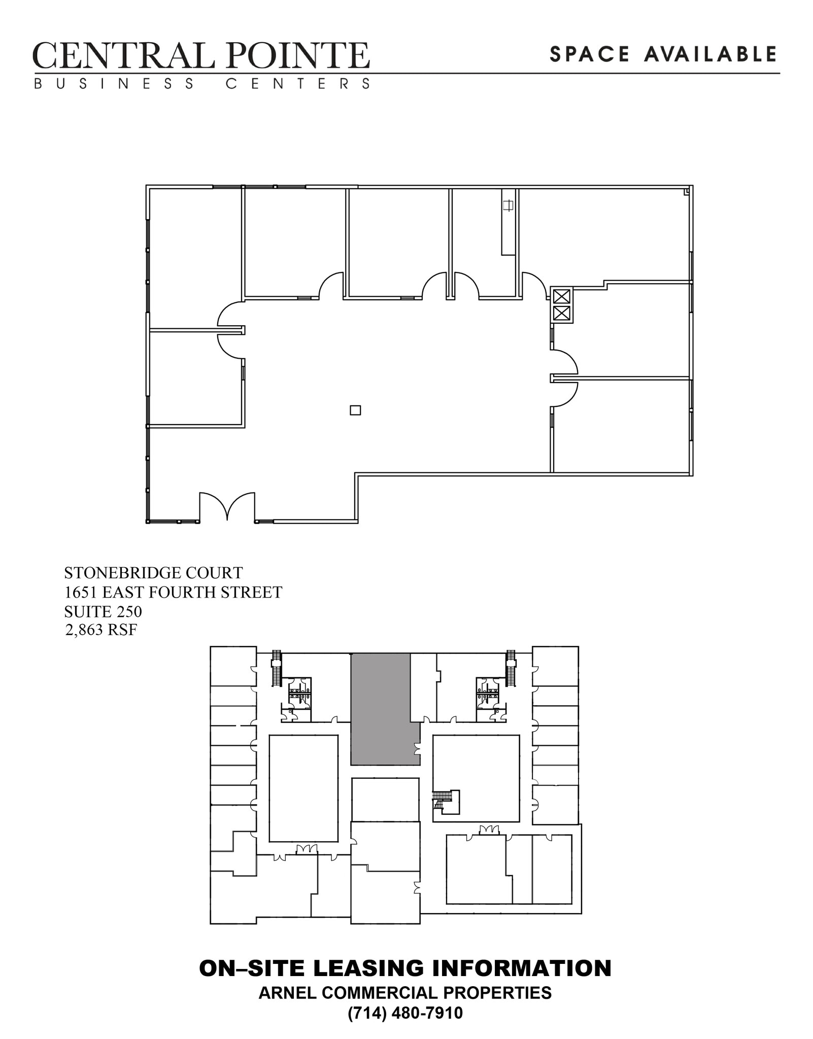 505 N Tustin Ave, Santa Ana, CA à louer Plan d’étage- Image 1 de 2