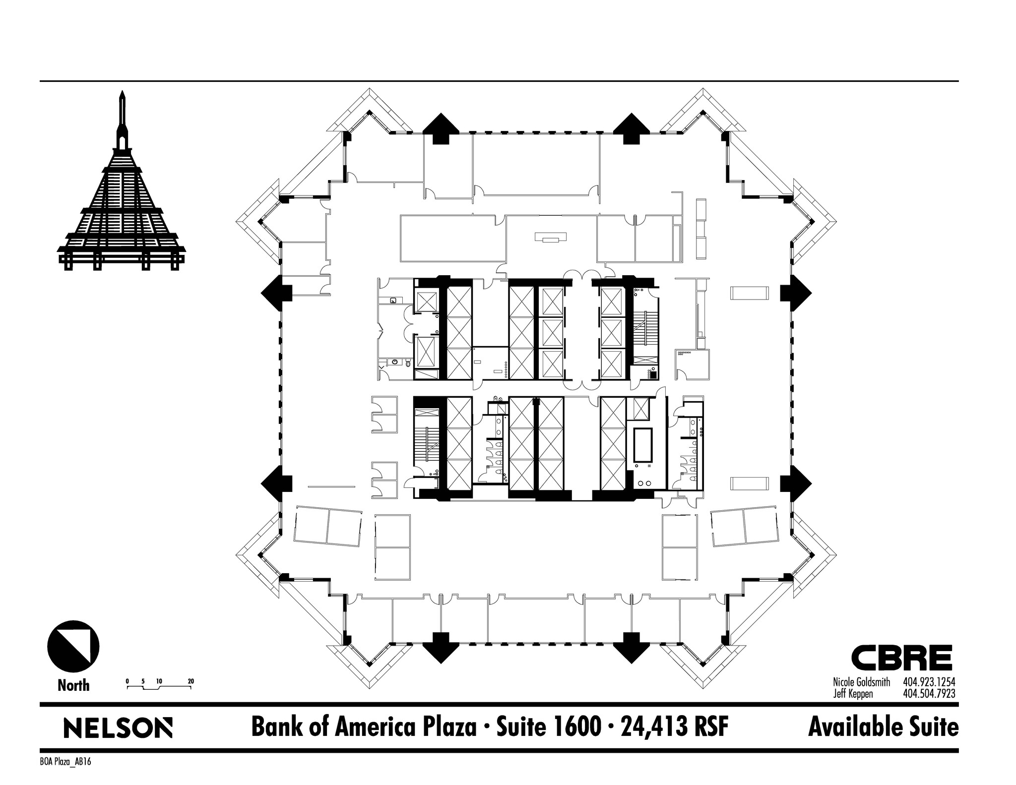 600 Peachtree St NE, Atlanta, GA à louer Plan d  tage- Image 1 de 1