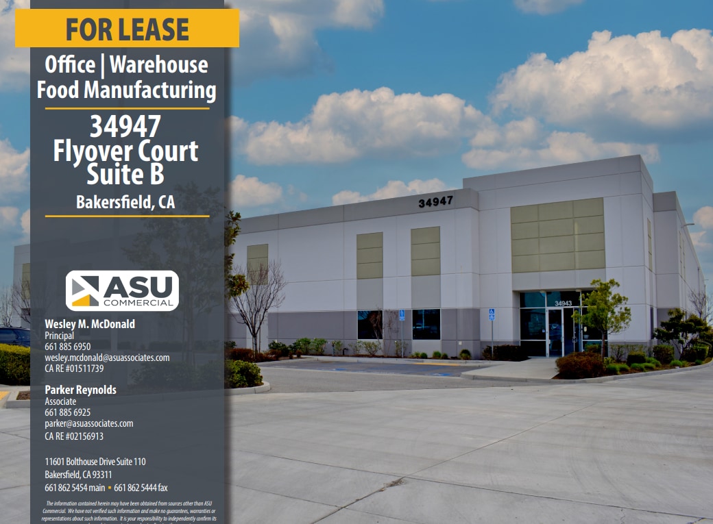 34943-34947 Flyover Ct, Bakersfield, CA for lease Building Photo- Image 1 of 1
