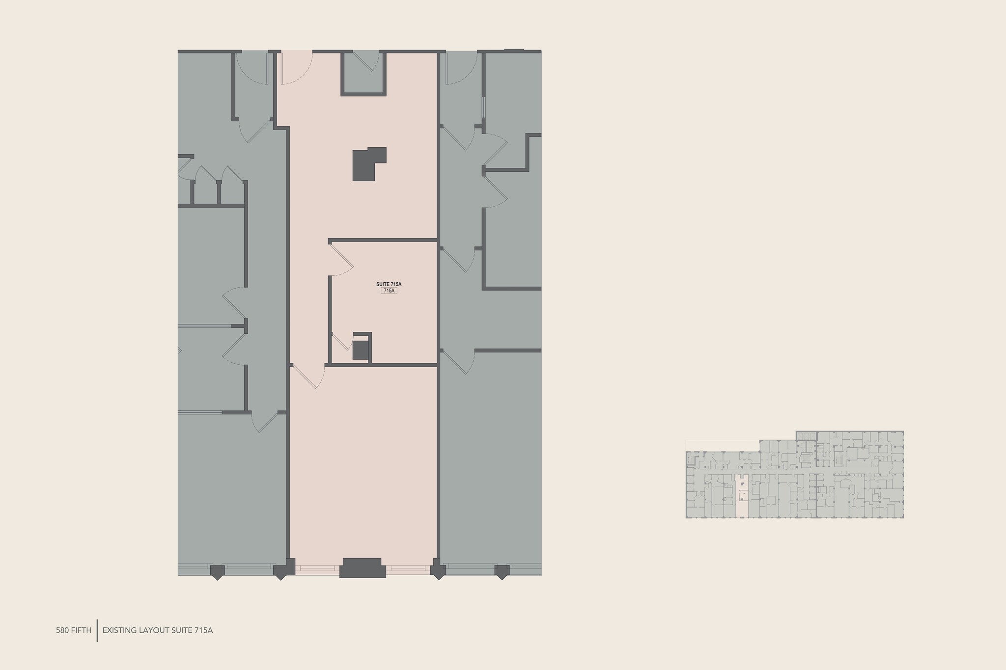 580 Fifth Ave, New York, NY à louer Plan de site- Image 1 de 1