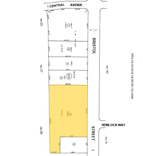 2740 S Bristol St, Santa Ana, CA for lease - Plat Map - Image 2 of 7