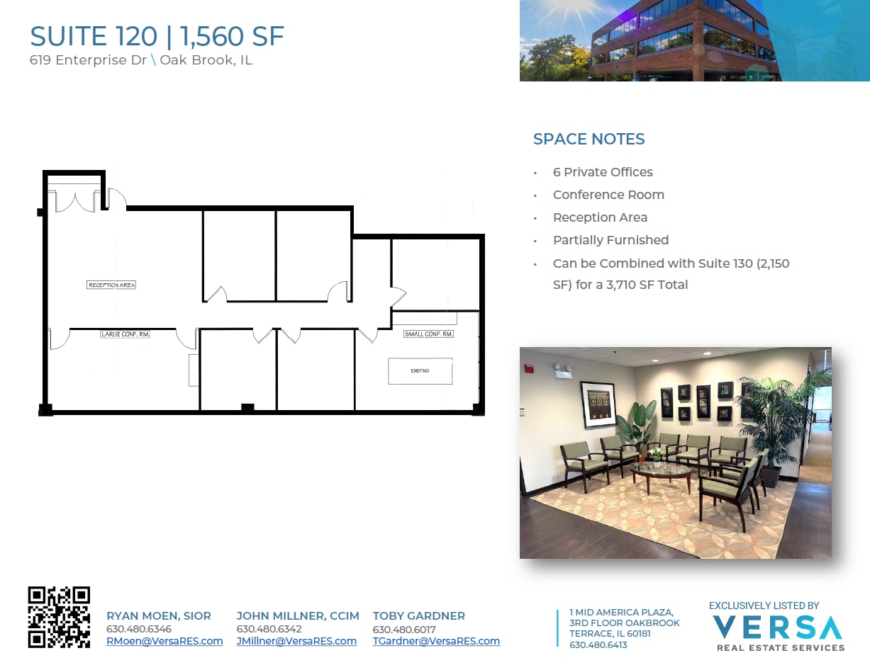 619 Enterprise Dr, Oak Brook, IL for lease Floor Plan- Image 1 of 2