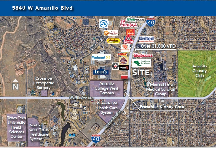 5840 Amarillo Blvd, Amarillo, TX for sale - Building Photo - Image 2 of 2