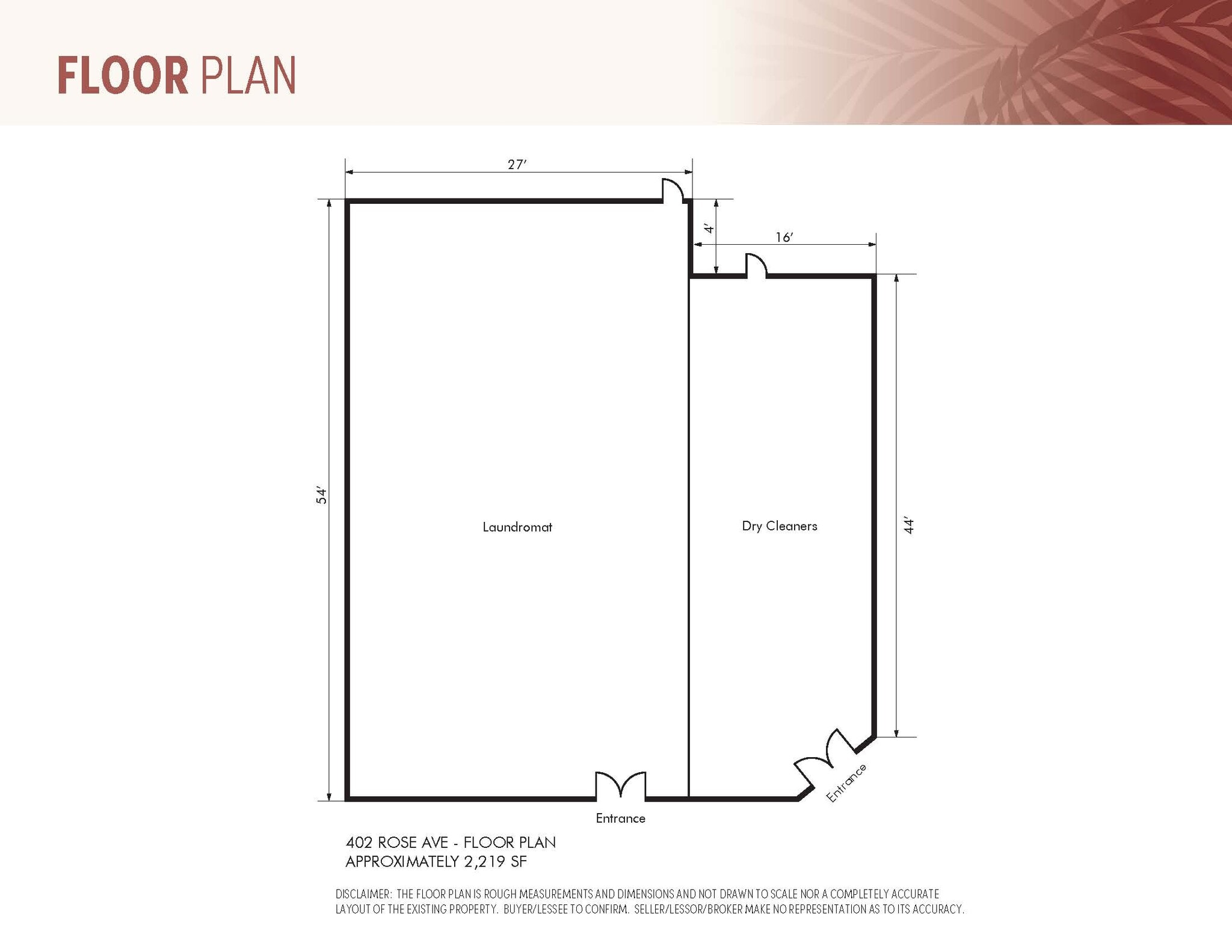 402 Rose Ave, Venice, CA for lease Floor Plan- Image 1 of 1