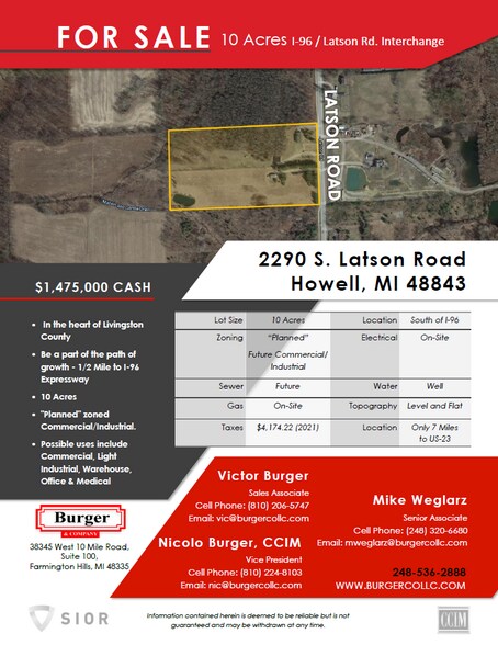 2290 S Latson Rd, Howell, MI à vendre - Photo du bâtiment - Image 2 de 2