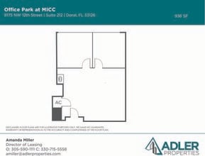 1200 NW 78th Ave, Doral, FL à louer Plan d’étage- Image 1 de 1