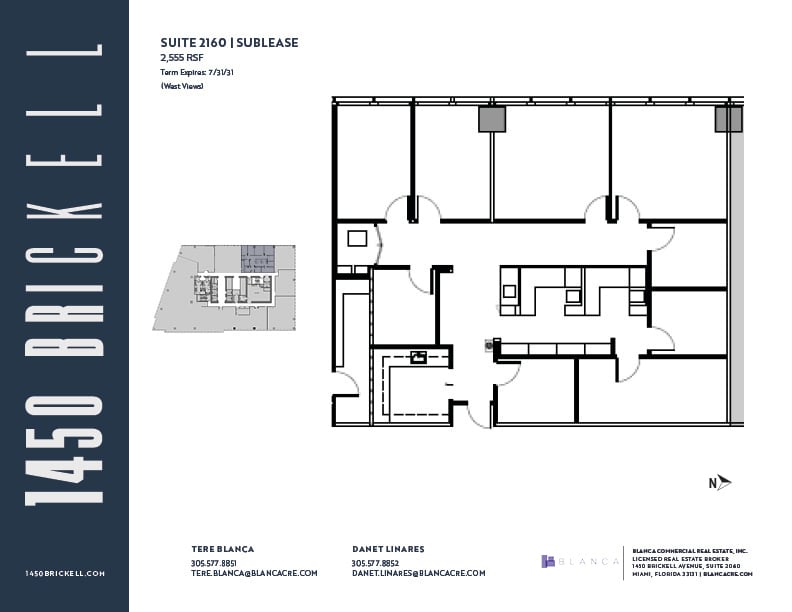 1450 Brickell Ave, Miami, FL for lease Floor Plan- Image 1 of 1