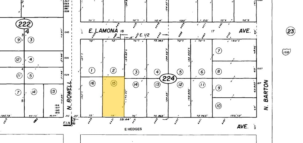 4421 E Hedges Ave, Fresno, CA à vendre - Plan cadastral - Image 2 de 15
