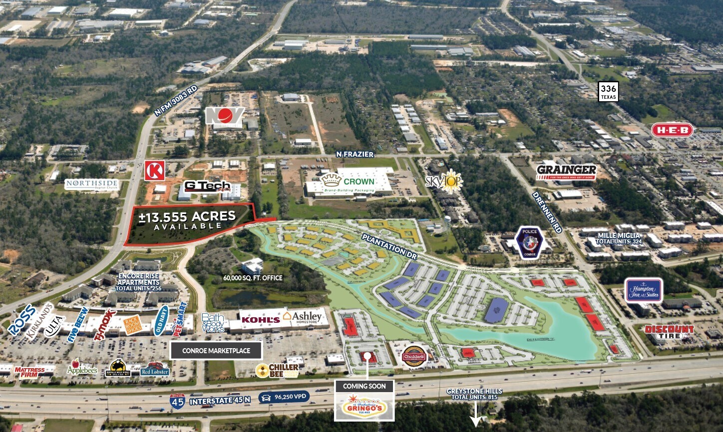 Plantation, Conroe, TX for sale Aerial- Image 1 of 4