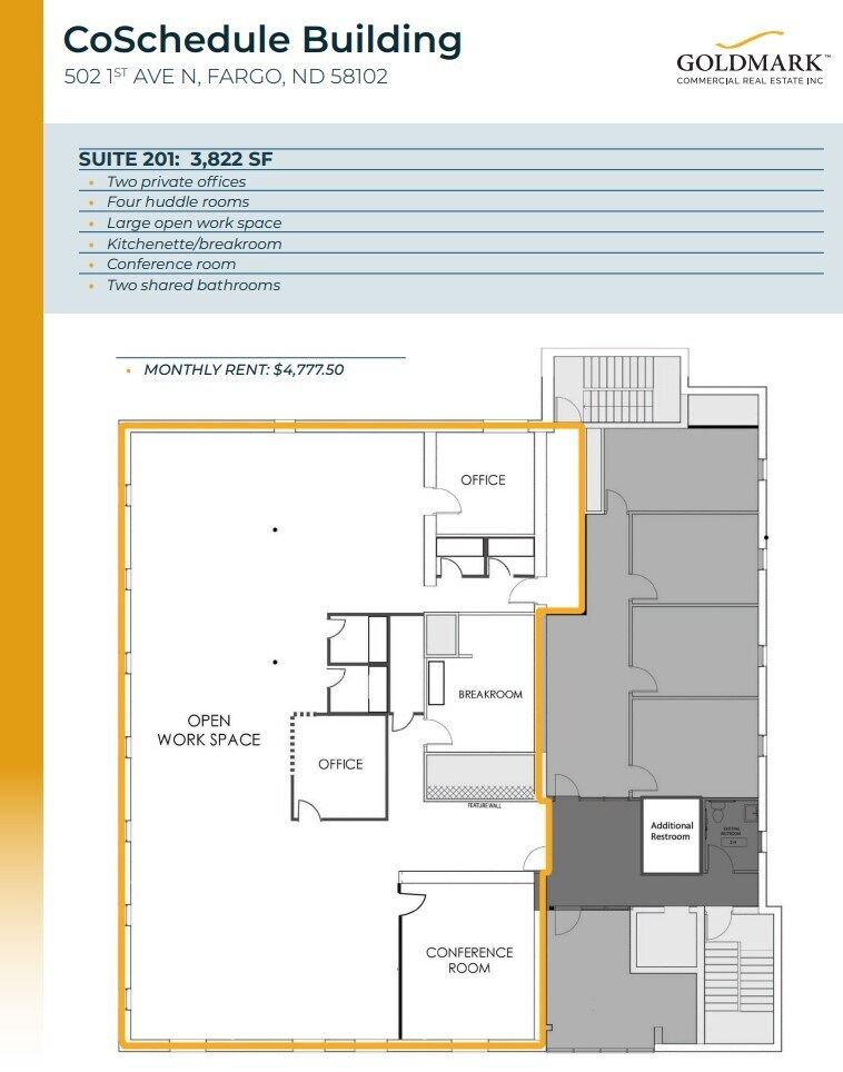 502 N First Ave, Fargo, ND for lease Floor Plan- Image 1 of 1