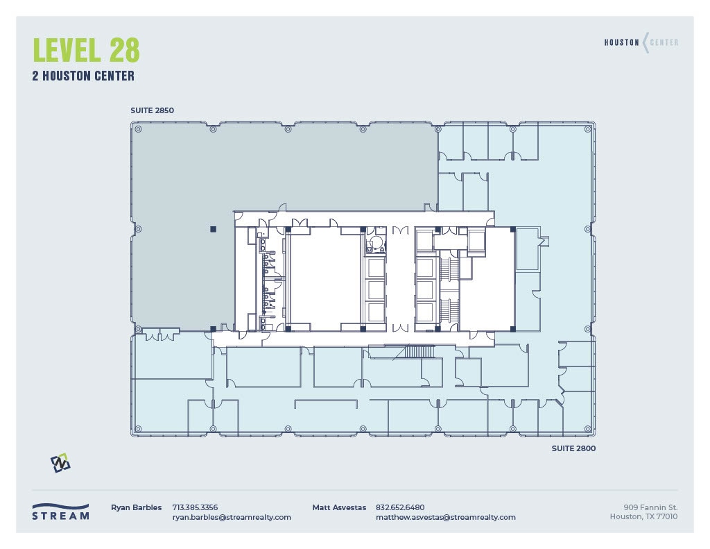 909 Fannin St, Houston, TX for lease Floor Plan- Image 1 of 1