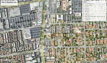 1424 S Baldwin Ave, Arcadia, CA - AERIAL  map view