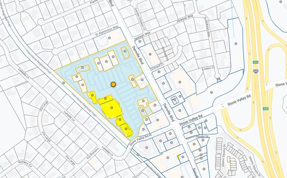 180-230 Alamo Plz, Alamo, CA à louer - Plan cadastral - Image 3 de 3