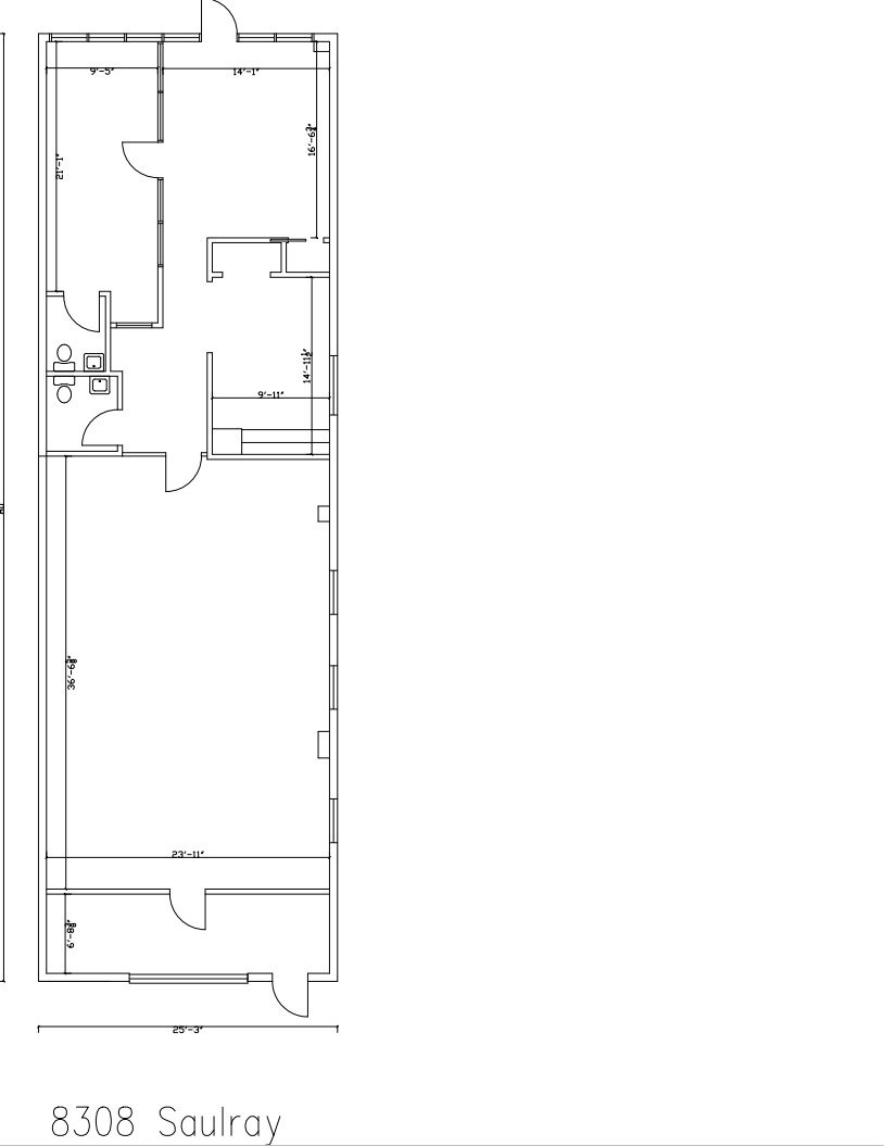 8308-8318 N Saulray St, Tampa, FL for lease Floor Plan- Image 1 of 5