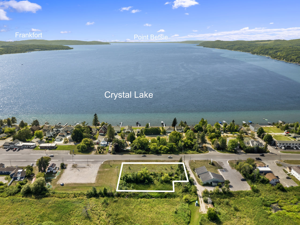 415 Michigan Ave, Beulah, MI for sale Aerial- Image 1 of 3