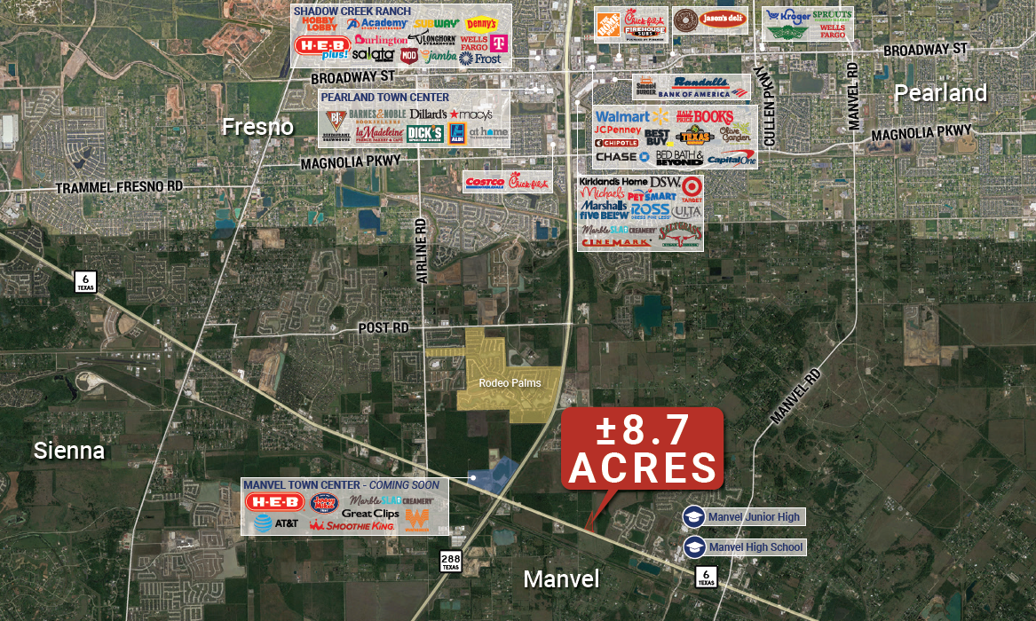 Hwy 6 and Iowa Ln, Manvel, TX for sale Primary Photo- Image 1 of 3