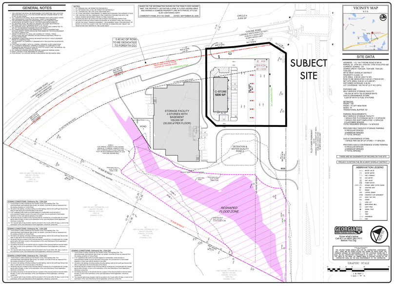 Highway 54 Hwy, Fayetteville, GA à louer - Plan de site - Image 3 de 4