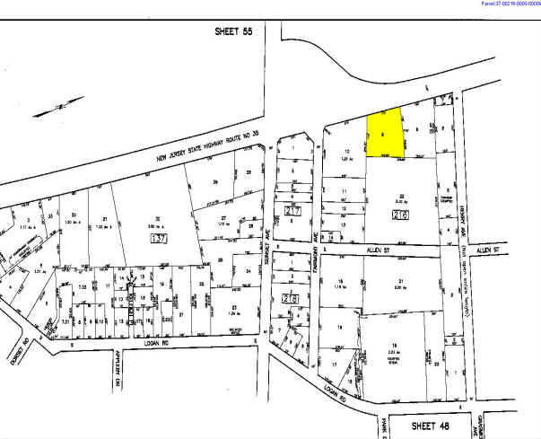 1013 N State Route 35, Ocean, NJ for lease - Plat Map - Image 2 of 2
