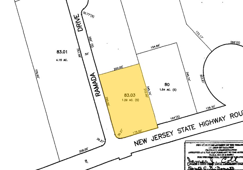 136 State Route 10, East Hanover, NJ à vendre - Plan cadastral - Image 1 de 1