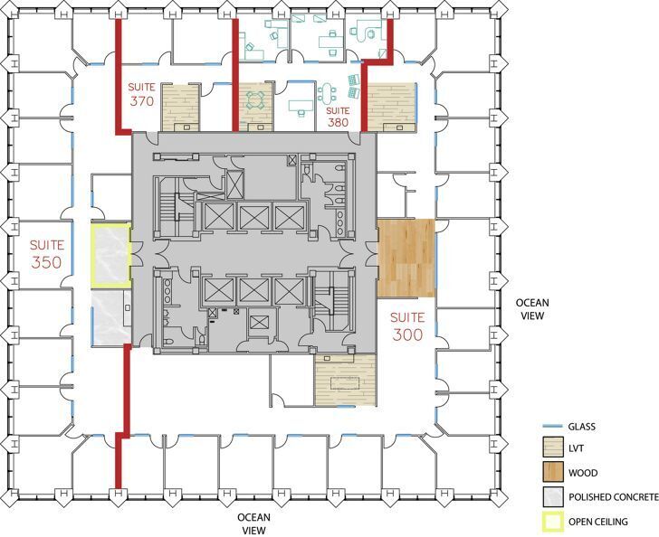 620 Newport Center Dr, Newport Beach, CA à louer Plan d’étage- Image 1 de 1