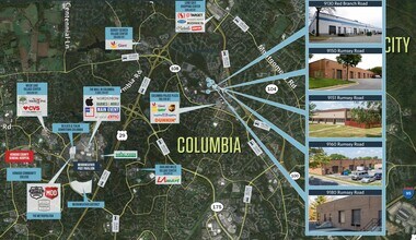 9180 Rumsey Rd, Columbia, MD à louer Carte- Image 2 de 3