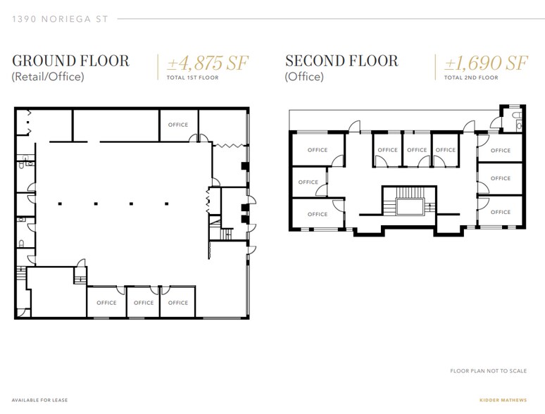 1390 Noriega St, San Francisco, CA à louer - Plan d’étage - Image 2 de 2