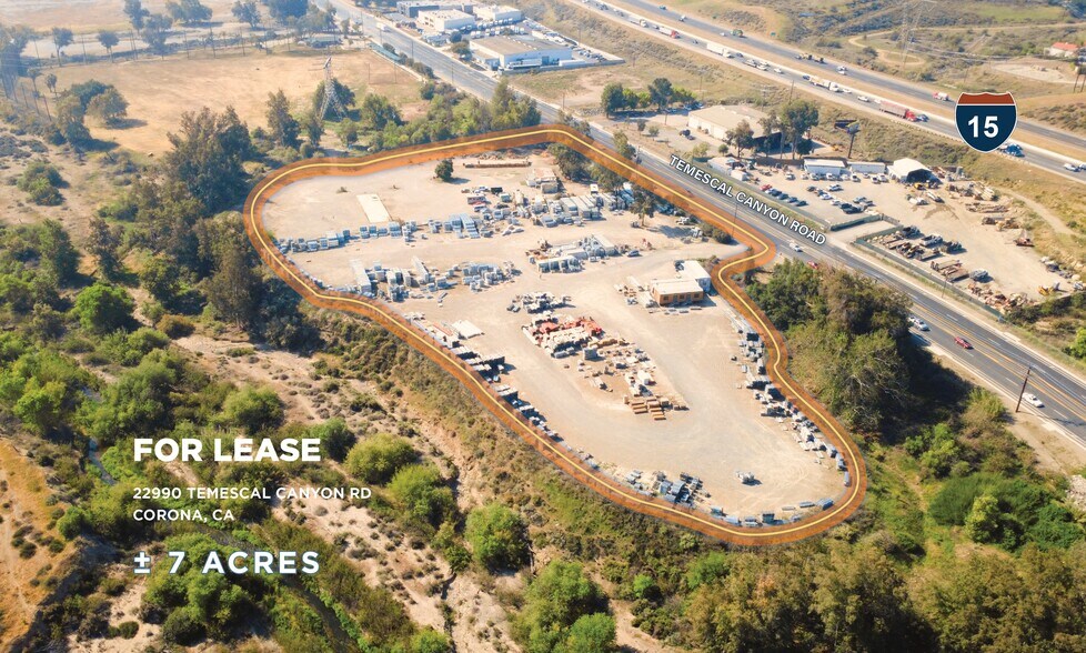 22990 Temescal Canyon Rd, Corona, CA for lease - Aerial - Image 1 of 7
