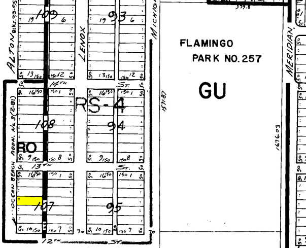 1235 Alton Rd, Miami Beach, FL for lease - Plat Map - Image 2 of 13