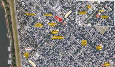 1333 S Carrollton Ave, New Orleans, LA - Aérien Vue de la carte