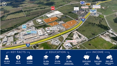 N Interstate 35, Gainesville, TX - Aerial  map view