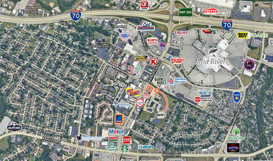 300 Mid Rivers Mall Dr, Saint Peters, MO à vendre - Photo du bâtiment - Image 2 de 2