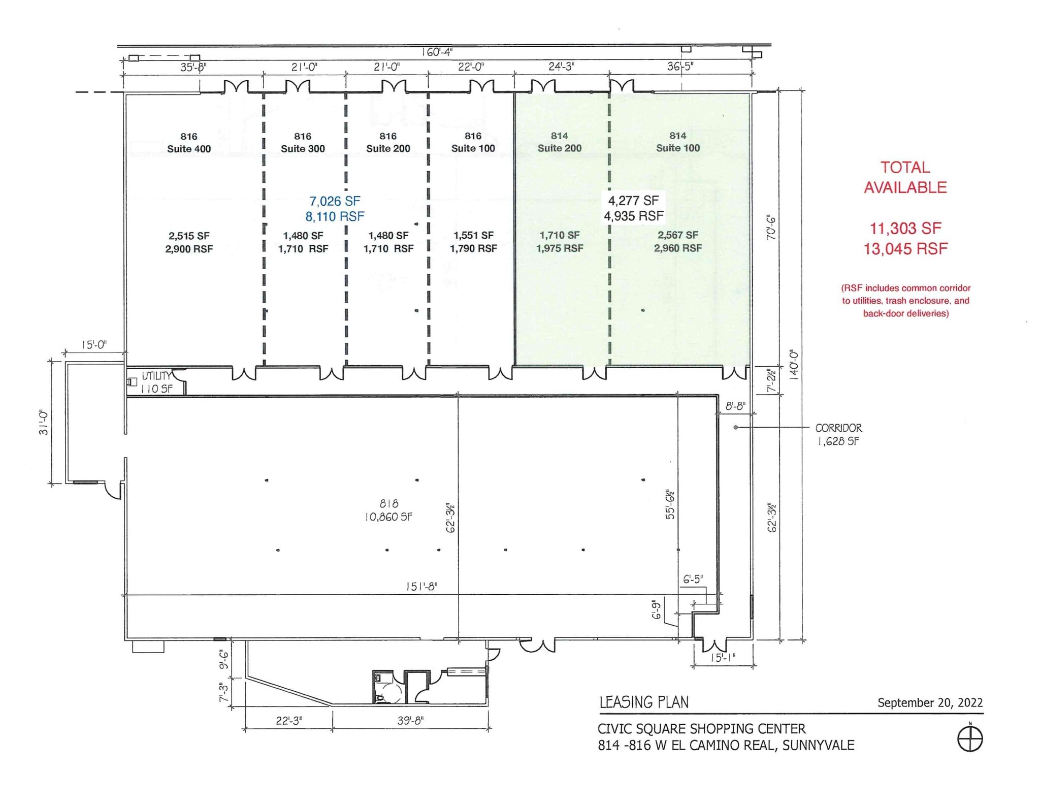 802-844 W El Camino Real, Sunnyvale, CA for lease Site Plan- Image 1 of 13