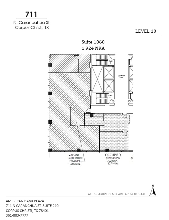 711 N Carancahua St, Corpus Christi, TX for lease Floor Plan- Image 1 of 1