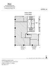 711 N Carancahua St, Corpus Christi, TX for lease Floor Plan- Image 1 of 1