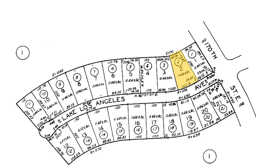 Lake Los Angeles Ave, Palmdale, CA à vendre - Plan cadastral - Image 1 de 1