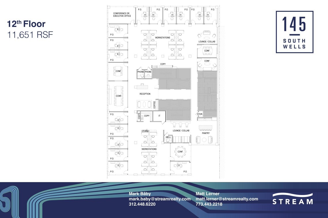 145 S Wells St, Chicago, IL à louer Plan d’étage- Image 1 de 1