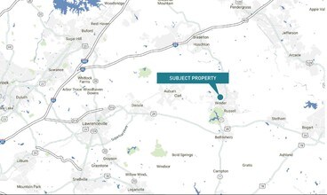 102 N Broad St, Winder, GA - AERIAL  map view
