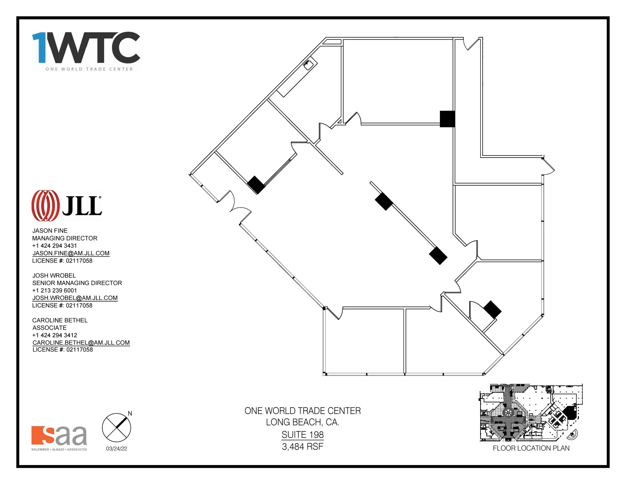 1 World Trade Ctr, Long Beach, CA à louer Plan d  tage- Image 1 de 1