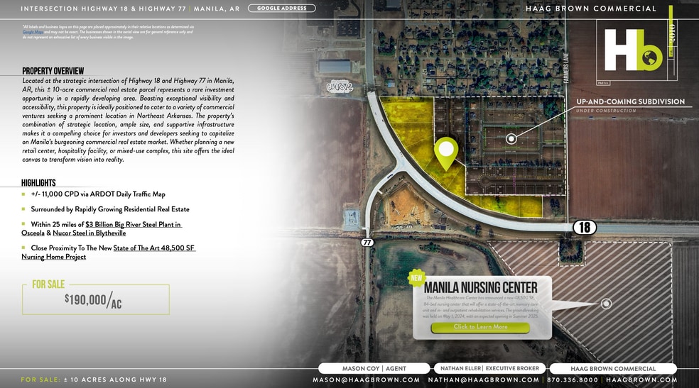 Hwy 18 Intersection of Hwy 18 and 77 Hwy, Manila, AR for sale - Other - Image 2 of 5