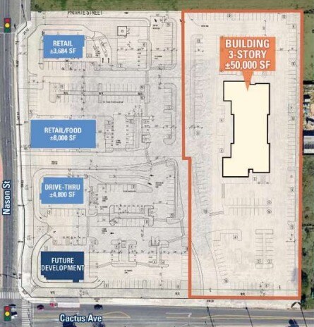 NW Corner of Cactus and Nason, Moreno Valley, CA à louer - Plan de site - Image 2 de 3