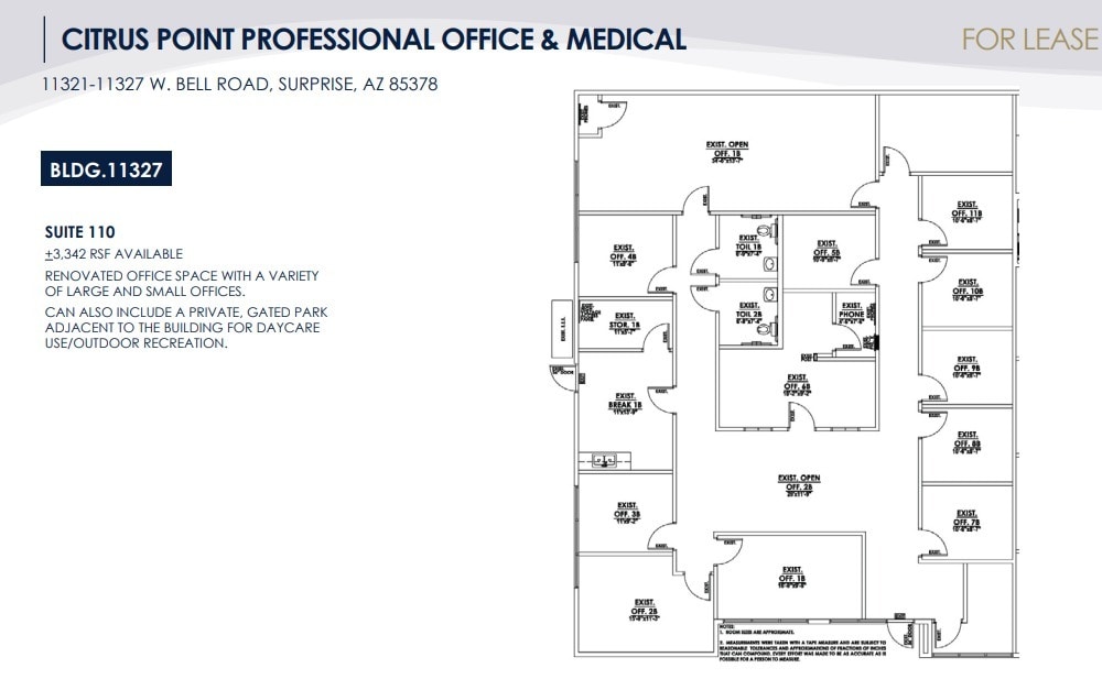 11327 W Bell Rd, Surprise, AZ for sale Floor Plan- Image 1 of 1