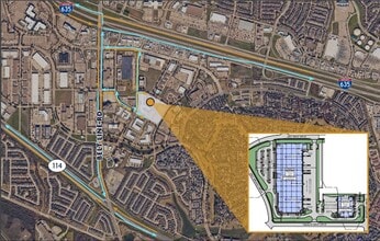 8000 Bent Branch Dr, Irving, TX - AERIAL  map view