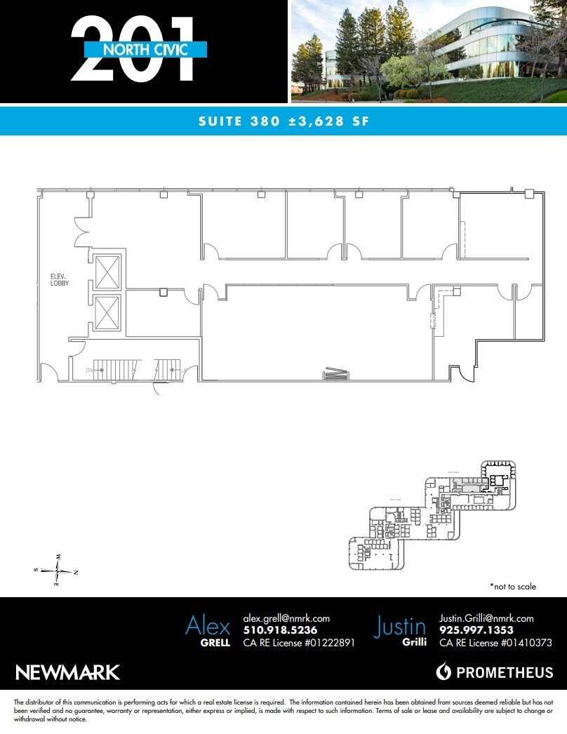 201 N Civic Dr, Walnut Creek, CA for lease Floor Plan- Image 1 of 1