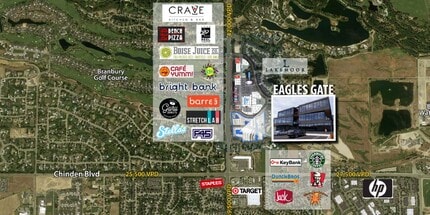 3187 S Stone Way, Eagle, ID - AERIAL  map view