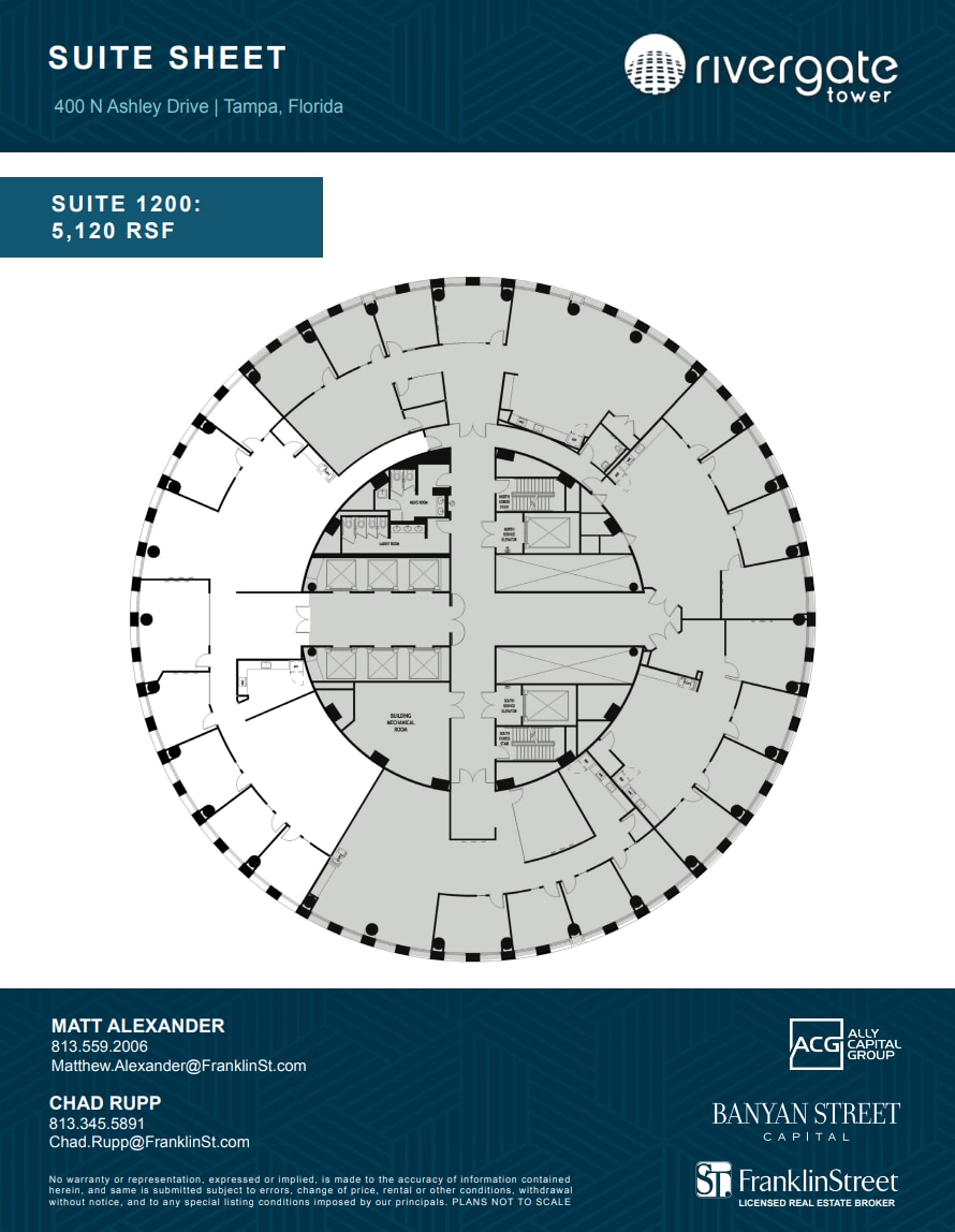 400 N Ashley Dr, Tampa, FL for lease Floor Plan- Image 1 of 1