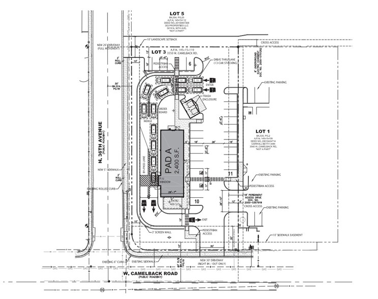 3550 W Camelback Rd, Phoenix, AZ à vendre - Plan de site - Image 2 de 4