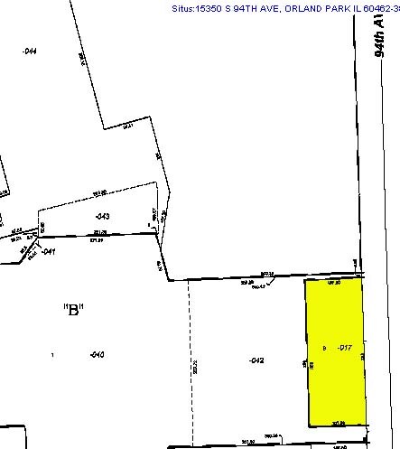 15350 S 94th Ave, Orland Park, IL à vendre - Plan cadastral - Image 2 de 11