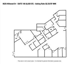 9525 Hillwood Dr, Las Vegas, NV à louer Plan d’étage- Image 2 de 2